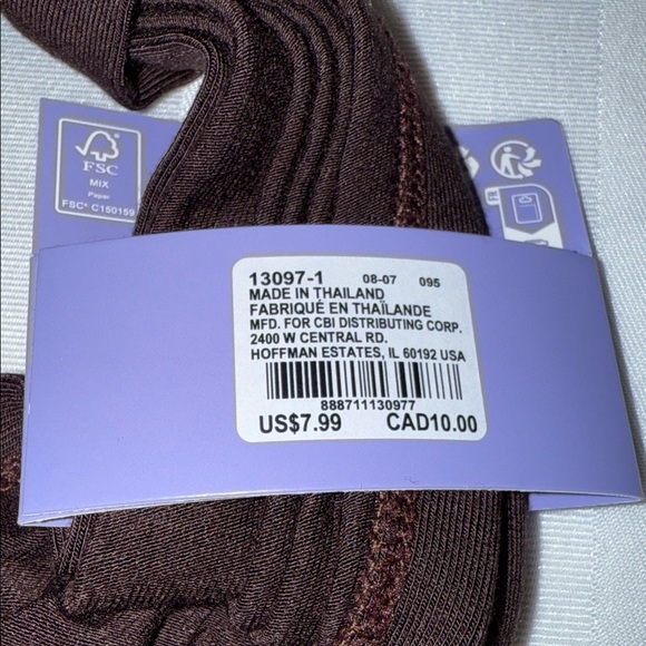 Claire's Dark Brown Headwrap / Hairband / headband / headscarf women’s - Picture 2 of 5